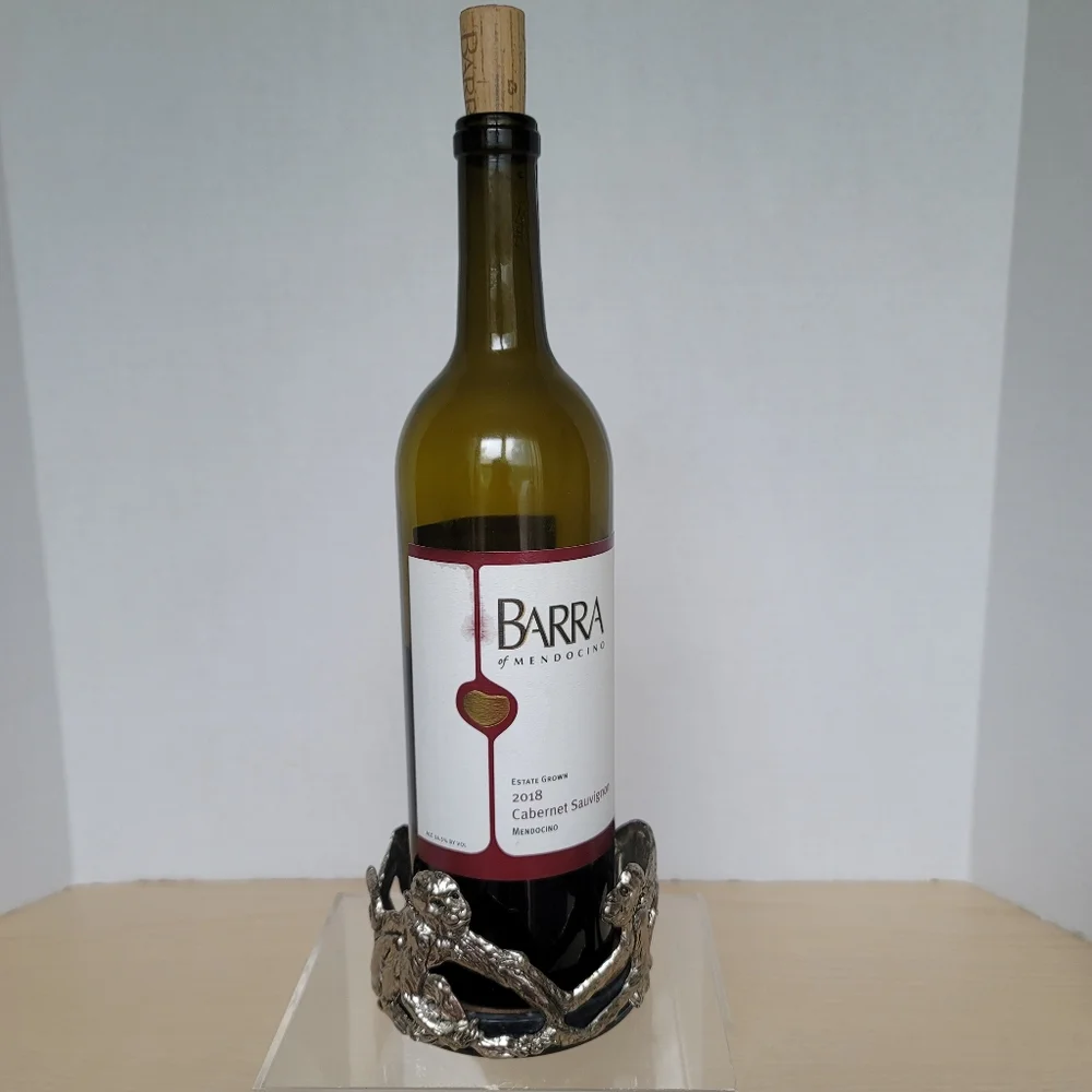 Vintage Arthur Court Monkey Wine Champagne Coaster Signed Limited Edition 2002